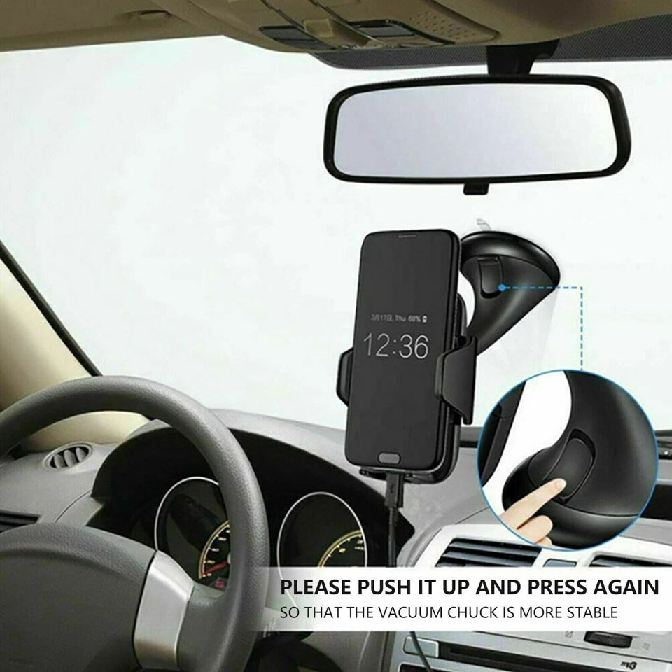 Samsung Note 20/10/9/8 Ultra In Car 360 Universal Windscreen Phone Holder Mount - Image 3 of 4
