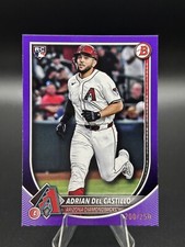 2025 Bowman Adrian Del Castillo Purple Paper Base /250 Rookie RC DBacks #4