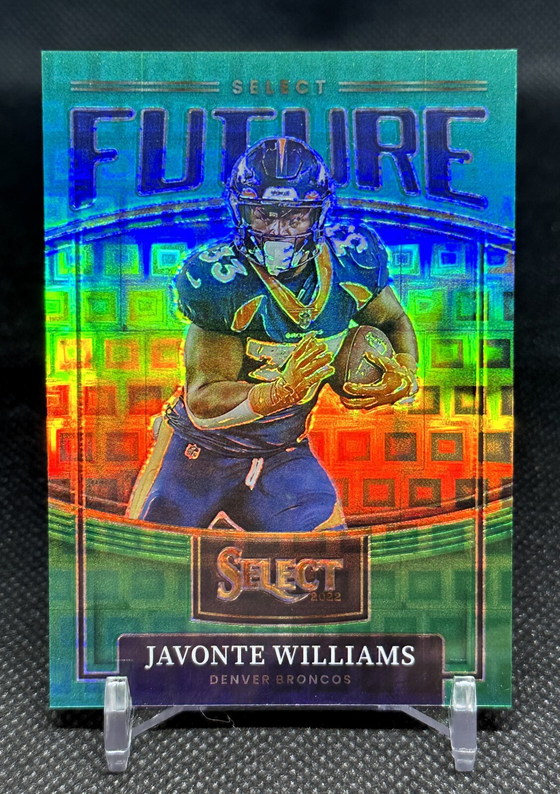Javonte Williams 2022 Select Future Green Pandora Prizm #3/5