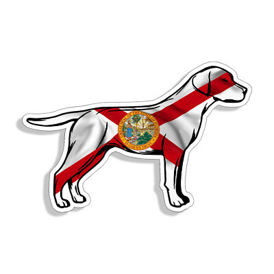Florida Labrador Dog FL State Lab K9 Sticker Decal