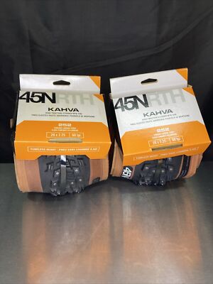 45NRTH Kahva Studded Tires PAIR 29x2.25'' Tanwall Tubeless Folding 252 Stud Mtb