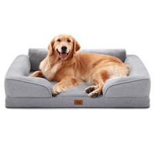 XL Orthopedic Dog Beds for Large Dogs, Waterproof Egg-Crate Foam Pet Couch Be...
