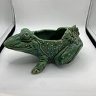 Vintage Signed McCoy Pottery Frog Planter