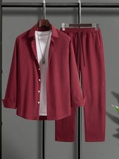 Men's plus-size long-sleeved shirt for autumn and winter, men's cMen's fashion