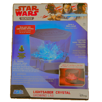 Star Wars Science Lightsaber Crystal Growing Lab Disney Uncle Milton