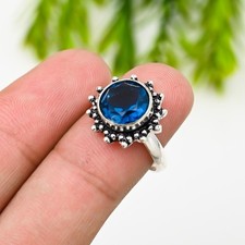 Apatite Gemstone 925 Sterling Silver Ring Handmade Jewelry Ring For Gift