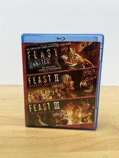 Blue Ray Feast 1 2 3 Unrated Movie Rare OOP Wes Craven