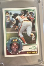 1983 Topps Baseball MLB Tony Gwynn San Diego Padres Rookie Card #482. rookie card picture