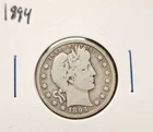1894-P Silver Barber Quarter VF+ Condition Nice Coin