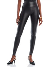 SPANXshape  Black  Faux Leather Leggings for Women  Size Medium