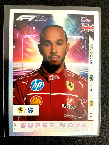 Lewis Hamilton [Rainbow Foil] #337 2025 Topps F1 Turbo Attax card
