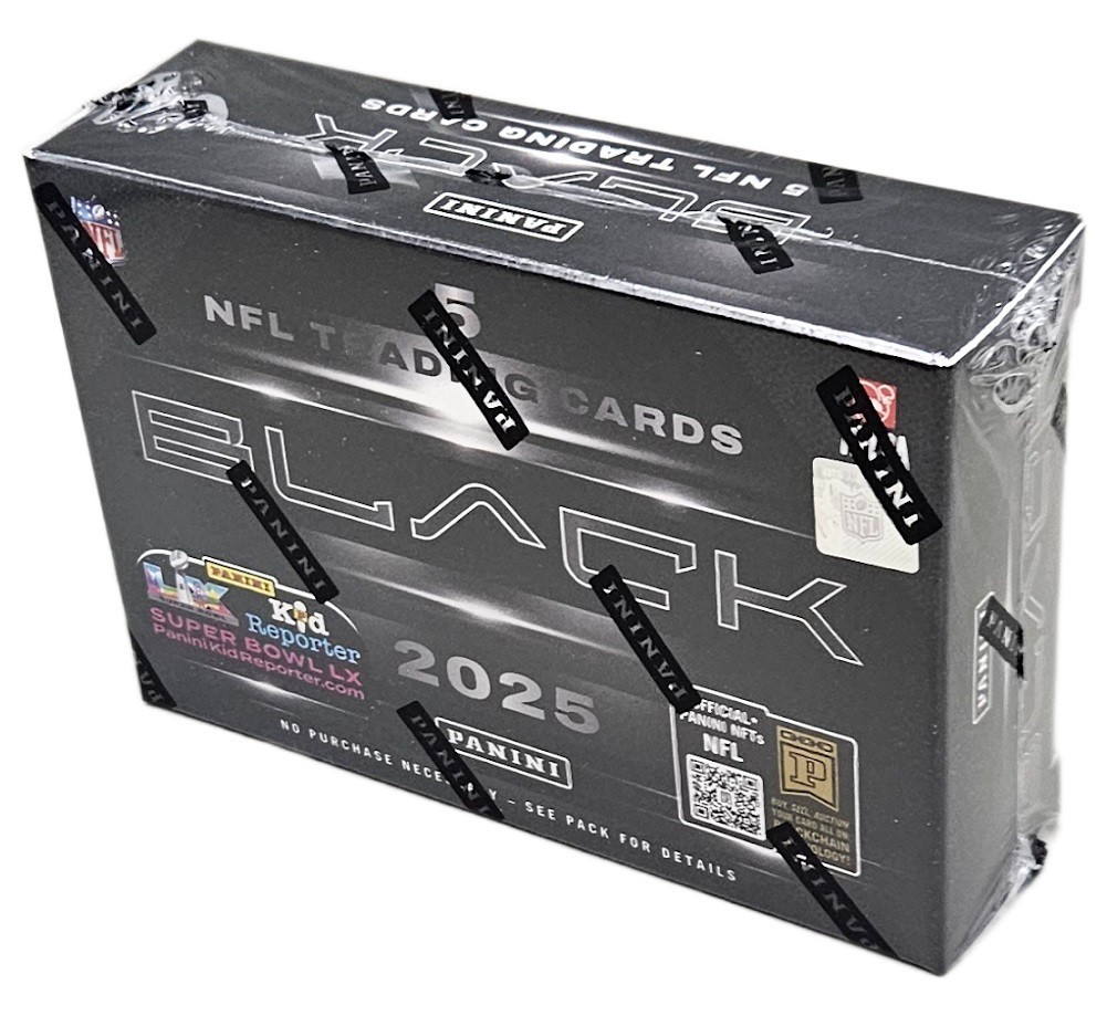 2025 Panini Black Football Factory Sealed Hobby Box 3 Hits Per Box