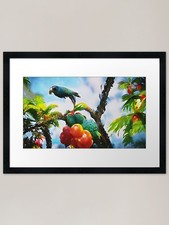 Palm Tree Paradise Framed Art Print Framed Wall Art Poster Canvas Print Picture