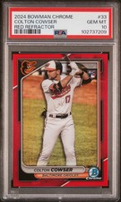 2024 Bowman Chrome Colton Cowser #33 Red Refractor PSA 10 2/5 Gem Mint