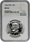 1966 SMS 50C 40% Silver Kennedy NGC Graded MS 66 Light Cameo