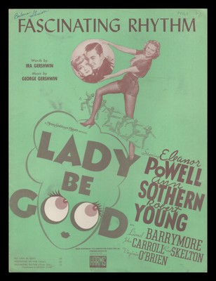 LADY BE GOOD Gershwin 1941 Fascinating Rhythm ELEANOR POWELL Movie Sheet Music
