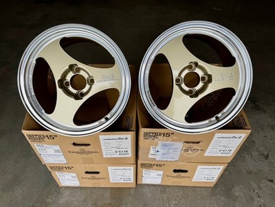 ADVAN RACING Oni 2 15x8 4x100 +30 WHEEL RIM CIVIC FIT CRX INTEGRA MIATA R C GOLD