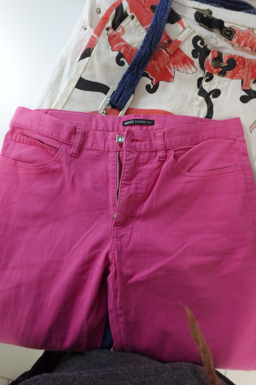 Versace Classic V2 Women's Trousers Size 45/31 Woman Italy Vintage Skinny thumbnail 11