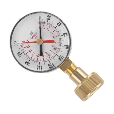 #ad #ad Water Pressure Gauge Aluminum Alloy Iron 0 200Psi Universal Water PressurE NY $19.54