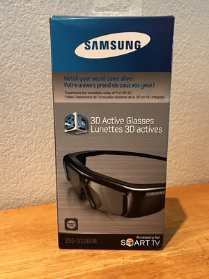 Samsung 3D Active Glasses SSG-4100GB. Accessory For Samsung Smart TV.