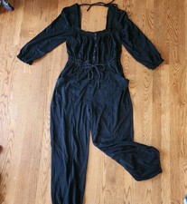 Daily Practice Anthropologie Long Sleeve Mayotte Blk Jumpsuit Dressy Romper XS