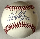 Randy Arozarena #56 Signed "2021 AL Roy" Rawlings ROMLB Baseball Autograph BAS