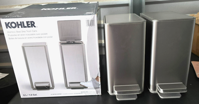 Kohler 6L Step Trash Can, 2-pack - 1806340 | eBay