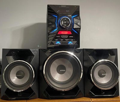 Sony LBT-GPX55 Bluetooth CD USB Record LED Party Stereo System w Remote TESTED