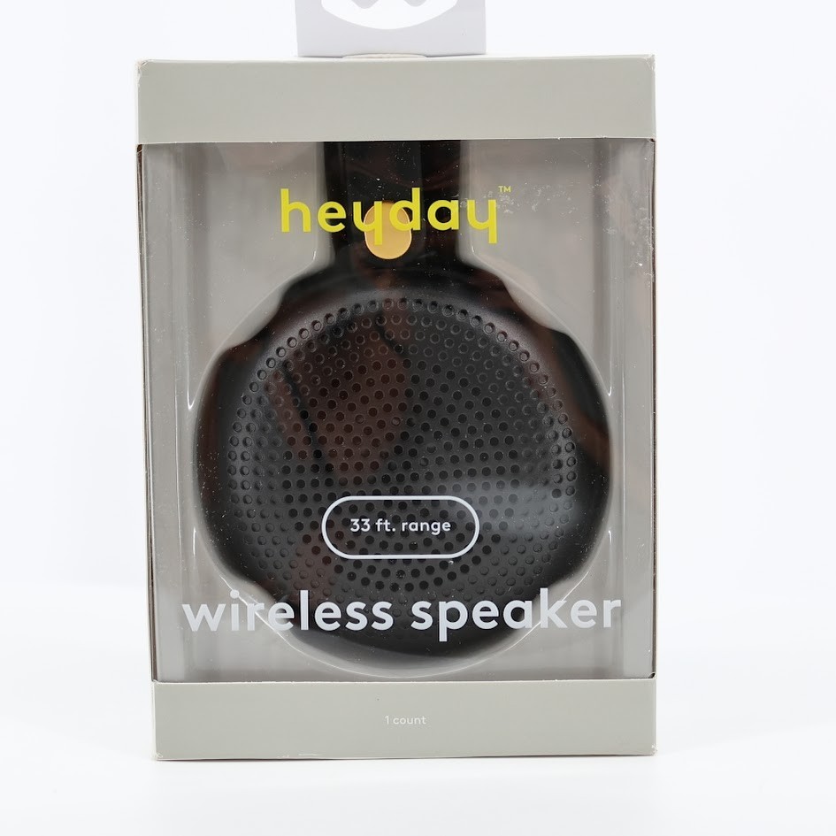 Heyday Round Lightweight Wireless Bluetooth Speaker 16H Playtime 33Ft Range