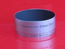 Leica FOOKH chrome metal lens hood for 35/3.5 Elmar, Summaron lens, US SELLER
