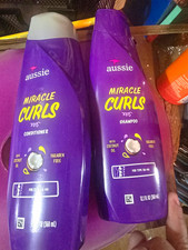 Aussie Miracle Curls Shampoo And Conditioner Paraben-Free Coconut Oil