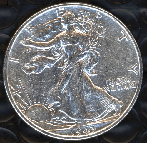 1943-P AU 90% SILVER WALKING LIBERTY HALF DOLLAR