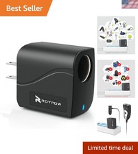 Compact 12V DC Power Adapter - AC to DC Converter for Vehicle Electronics