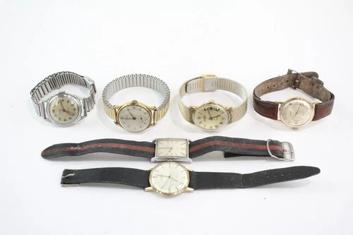 Vintage Mechanical Watches Avia Timex Sekonda Belvil SPARES/REPAIRS x 6