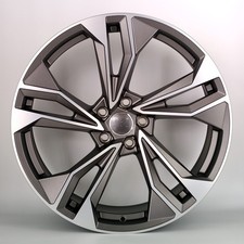 21" 823 gunmetal polish alloy wheels audi a7/a8/s7/s8/q5/q7/q8 + tyres