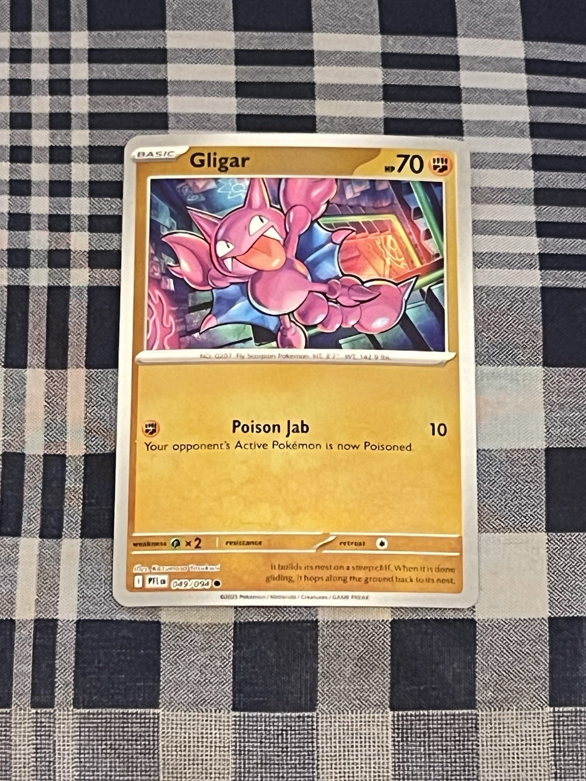 Gligar [Reverse Holo] #49 | Pokemon Phantasmal Flames