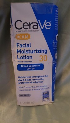 Cerave Am Facial Moisturizing SPF 30 Lotion (3 Fl Oz) Wellness Skin Care Beauty