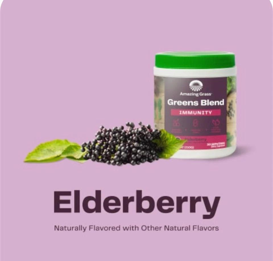 Increíble mezcla de verduras de hierba, inmunidad, saúco, 7,4 oz (210 g) NUEVO Foto 3 de 4