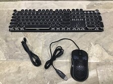 LED!!! Wired Typewriter style keyboard and mo...