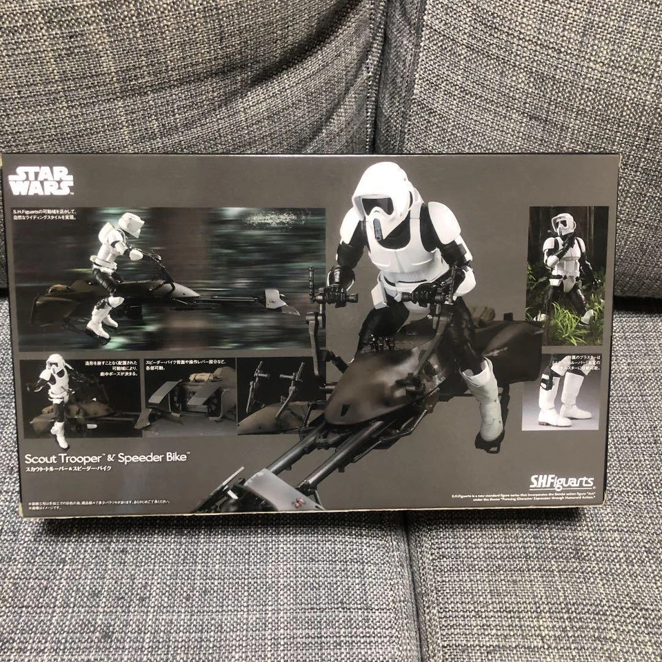 Figura Bicicleta S.H.Figuarts Guerra de las Galaxias Scout Trooper & Speeder BANDAI Foto 2 de 2
