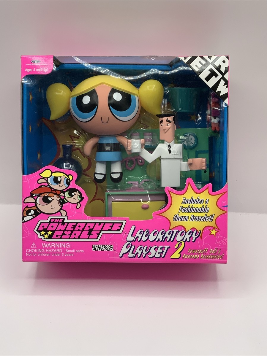 Vintage The Powerpuff Girls フレシノ着用 M-L Vintage POWERPUFF GIRLS 8” BUBBLES Plush Applause 2000 New