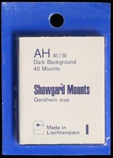 Showgard Mounts - AH Dark Background - 1 pkg of 40 Mounts