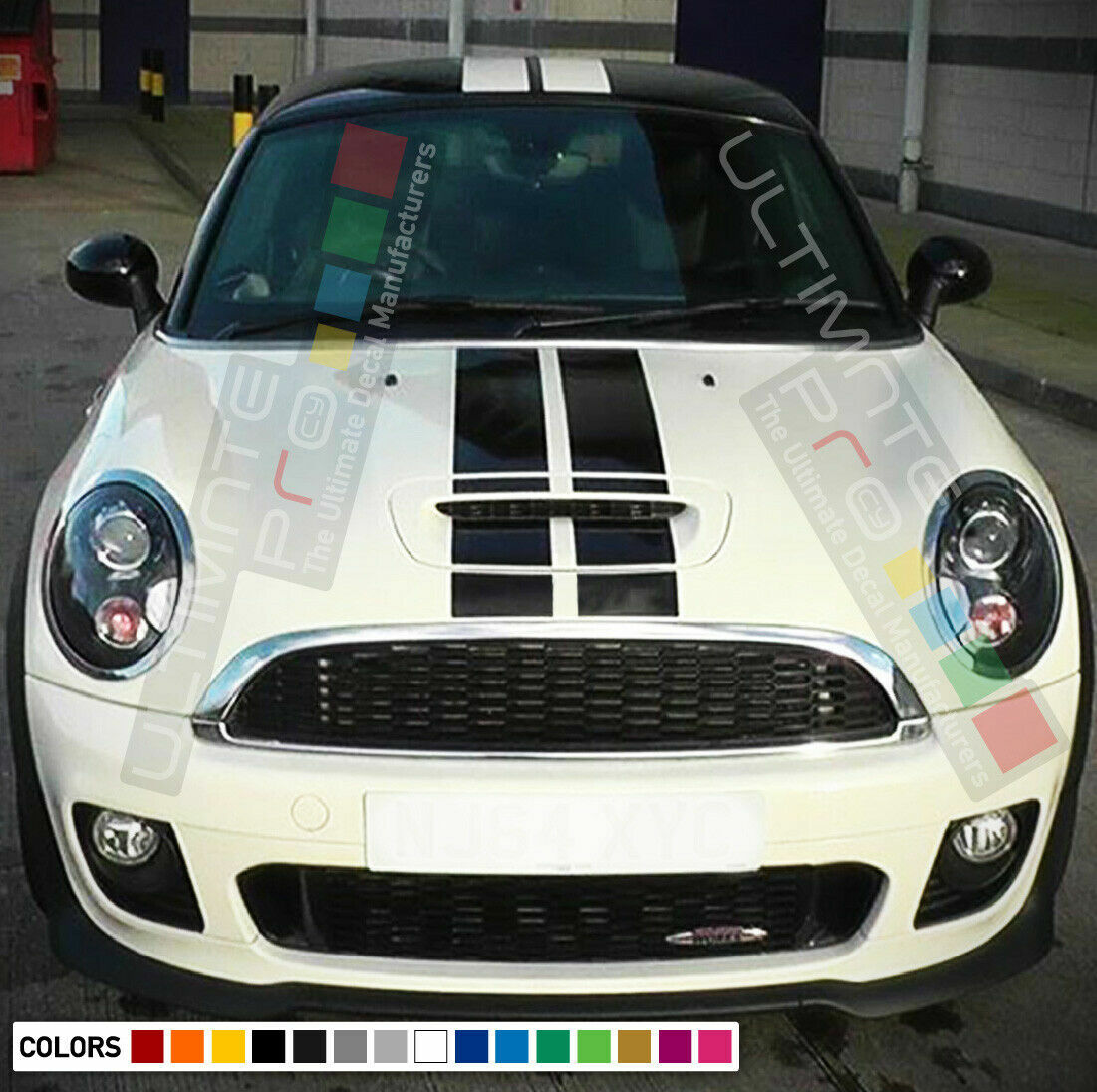 Fit For MINI Cooper Coupe R58 Cabrio R57 Roadster R59 JCW Car Hood Bonnet Stripes Sticker Engine Cover Roof Trunk Decal Fit For MINI Cooper Coupe R58 Cabrio R57 Roadster R59 JCW Car Hood Bonnet Stripes Sticker Engine Cover Roof Trunk Decal