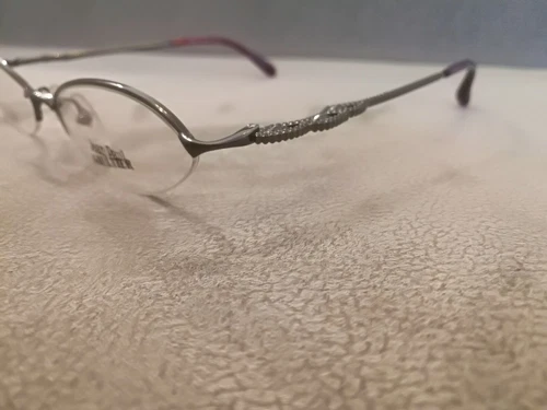 Jean Paul Gaultier JPG Vintage Half Rim Eyeglasses TITANIUM 55-0065 Gun 52-19