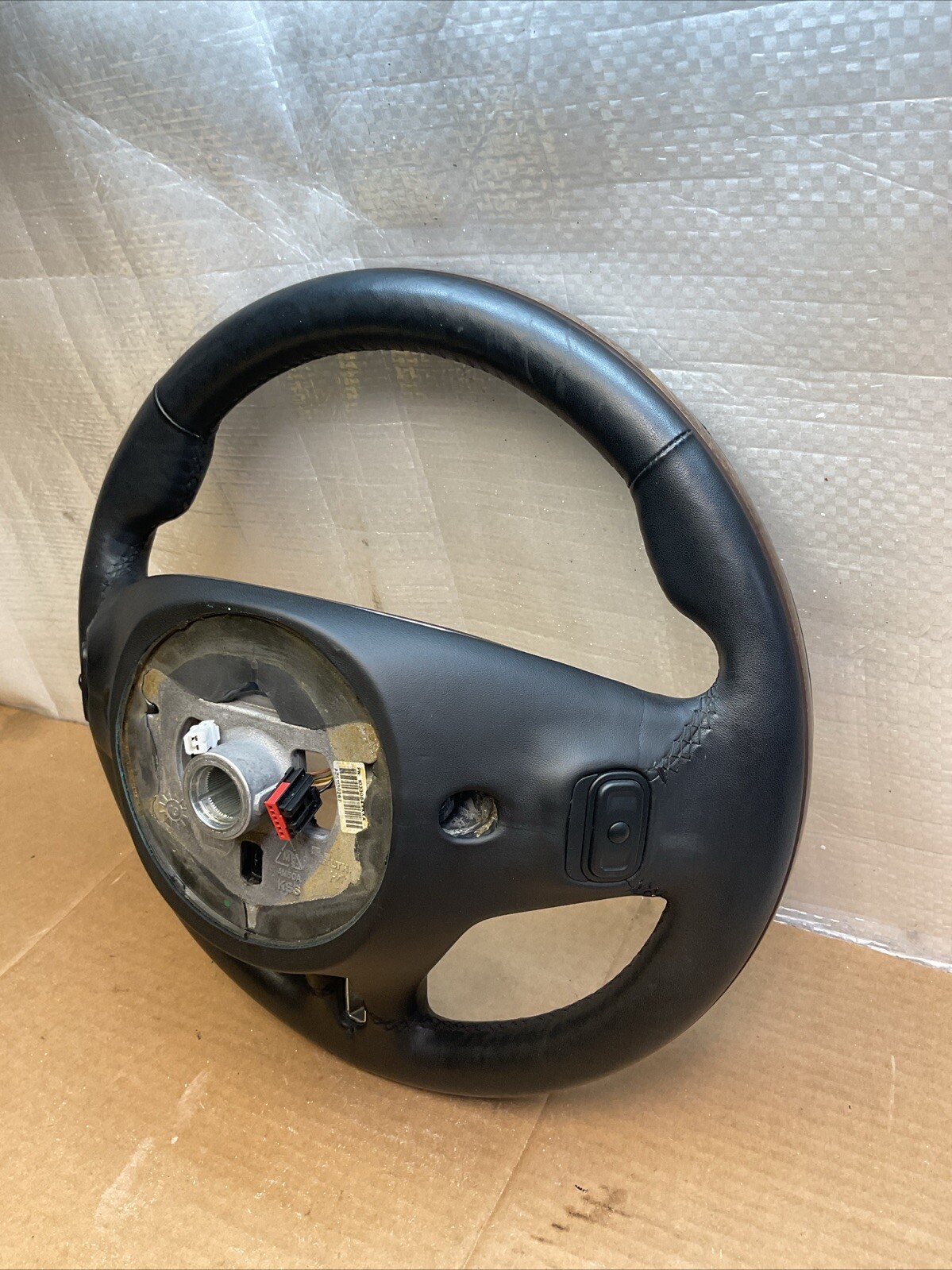 2014-2021 MASERATI QUATTROPORTE OEM FRONT DRIVER STEERING WHEEL BLACK LEATHER