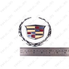 For Cadillac 4.25 Chrome Color Rear Trunk Lid Emblem
