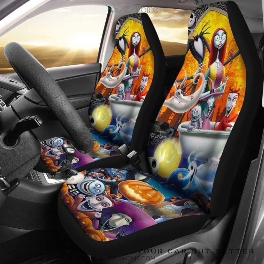 Nightmare Before Christmas Full Characters Halloween Car Seat Covers