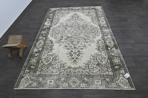 Oushak Turkish Vintage Rug 5x9 Kilim Rug Anatolian Handmade Boho Decor BEIGE