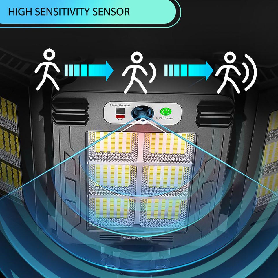 9900000 LM Outdoor Solar Wall Lamp Commercial Solar Street Lights Dusk