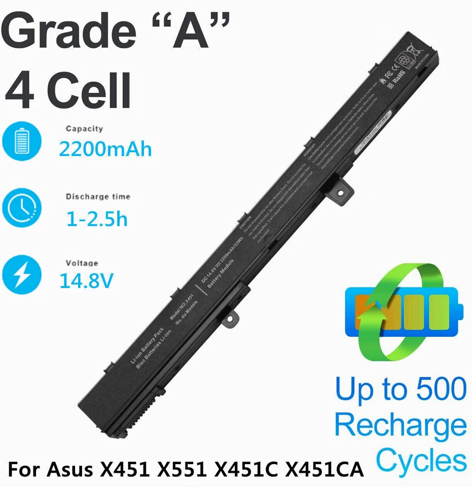 Batería de portátil para Asus X551 X551C X551CA X551M X551MA Series A31N1319 A41N1308 Foto 3 de 4